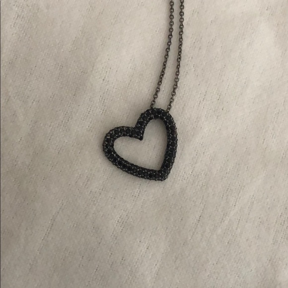 Nadri Jewelry - Nadri Black Heart Pendant Necklace